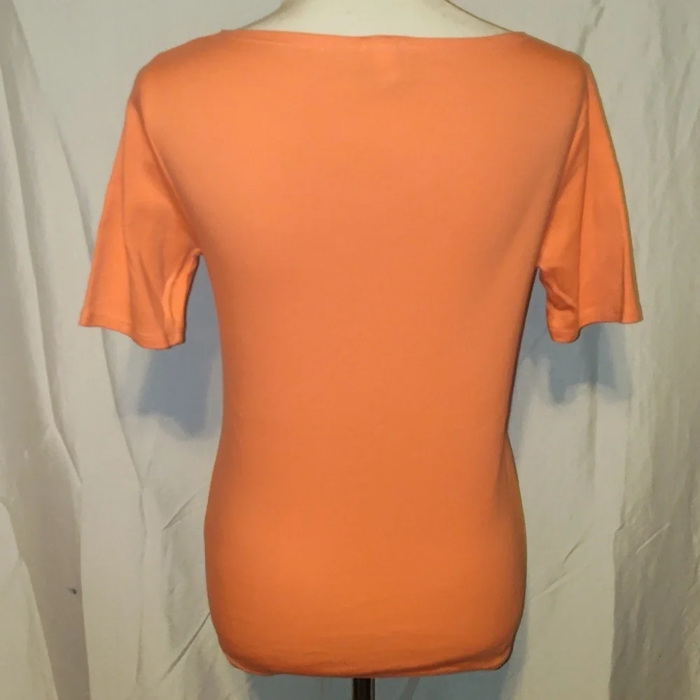 J. Crew Women's Coral Orange Short Sleeve Tee Size Medium
